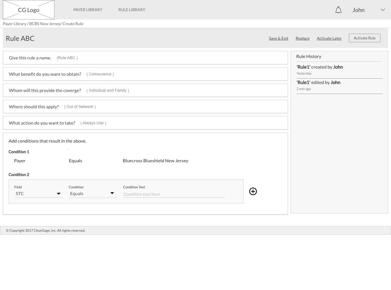 Wizard wireframe, step 6 of 6